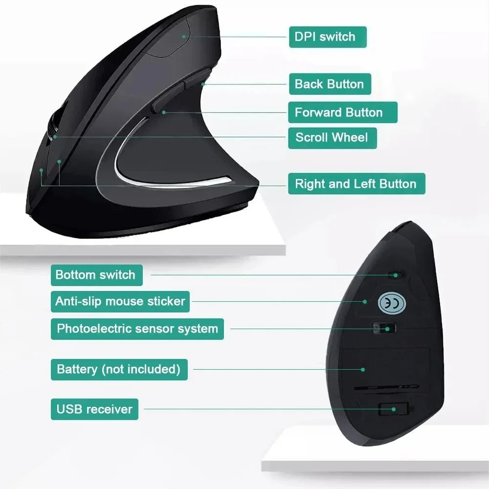 Vertical Wireless Mouse
